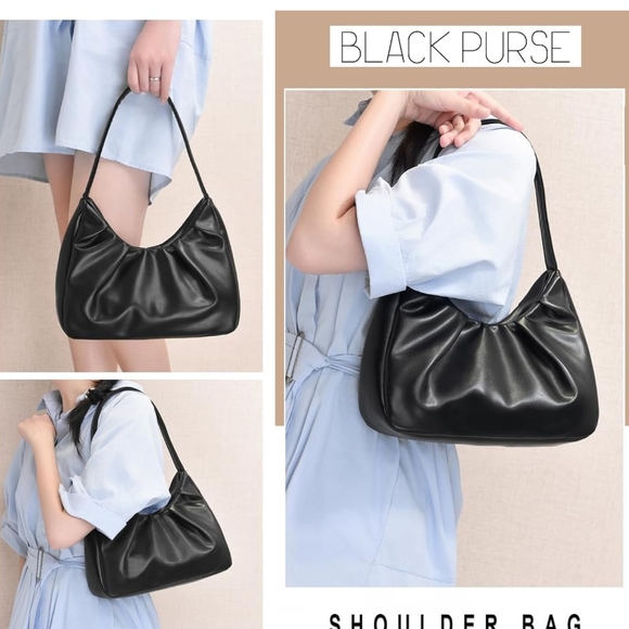 Handbags - Elegant Black Shoulder Bag